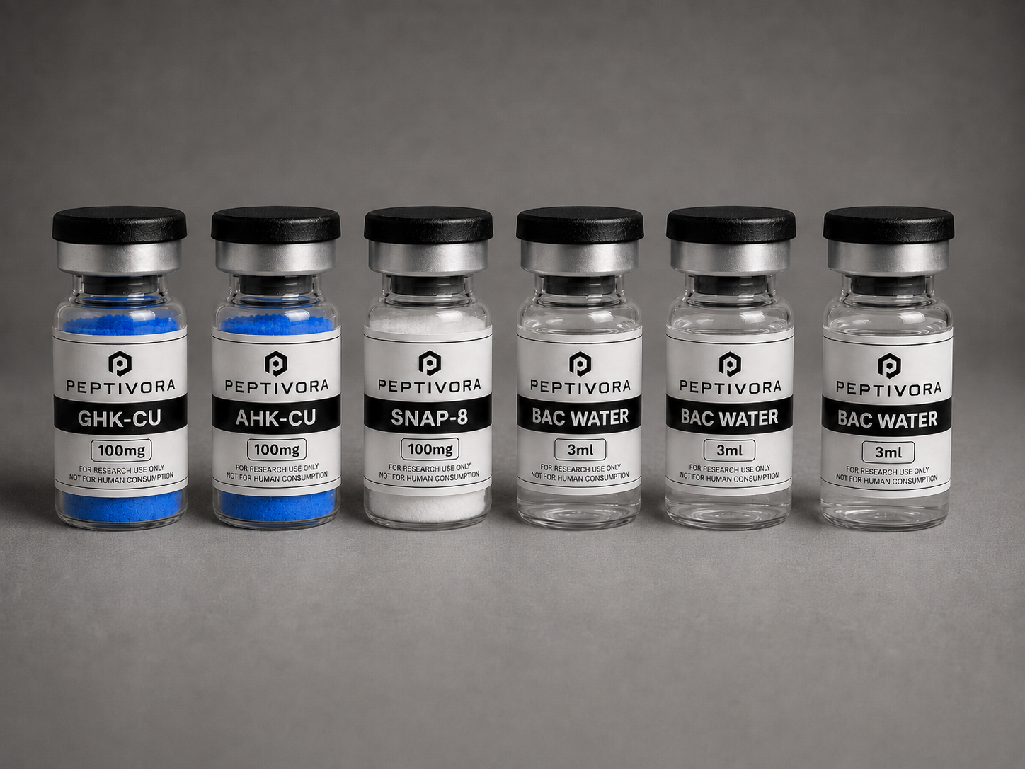 Peptivora Copper Matrix Bundle with GHK-Cu, AHK-Cu and SNAP-8