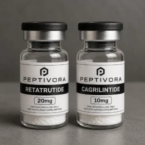 Peptivora Retatrutide 20 mg and Cagrilintide 10 mg research bundle